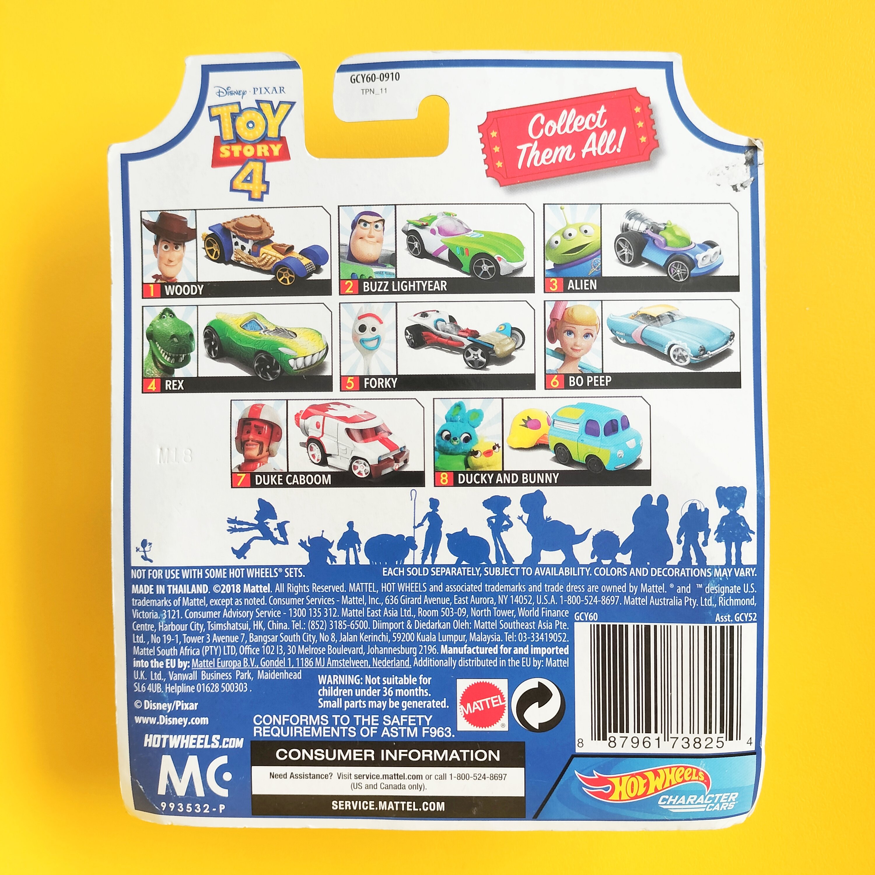 2019年 トイストーリー4 ホットウィール ダッキー＆バニー Toy Story4