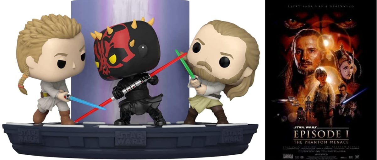 FUNKO POP!  スターウォーズ　クワイ＝ガン・ジン vs ダースモール Amazon.com: Funko Pop! Star Wars: Qui-Gon Jinn vs Darth Maul