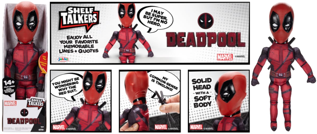 ライアン・レイノルズ がしゃべる 『デッドプール』ぬいぐるみ 特価