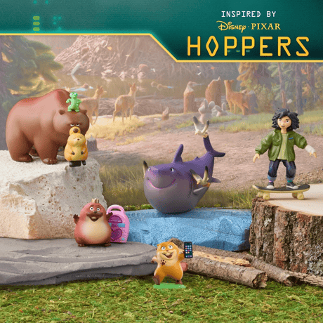 ピクサー『私がビーバーになる時』　フィギュアセット 《ブリスターパッケージ版》　Pixar Hoppers Collectible Figure Set