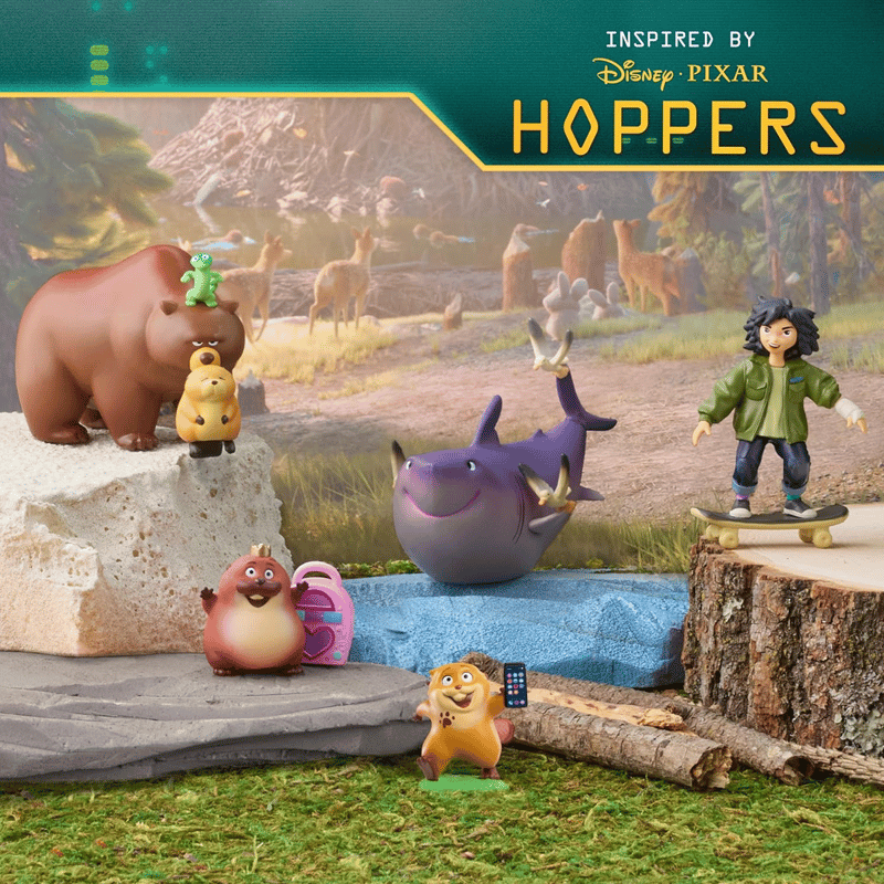 ピクサー『私がビーバーになる時』 フィギュアセット Pixar Hoppers