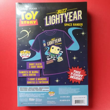 ファンコ ポップ　Tシャツ　トイストーリー　バズ・ライトイヤー　Funko Pop! Boxed Tee: Toy Story- Buzz Lightyear