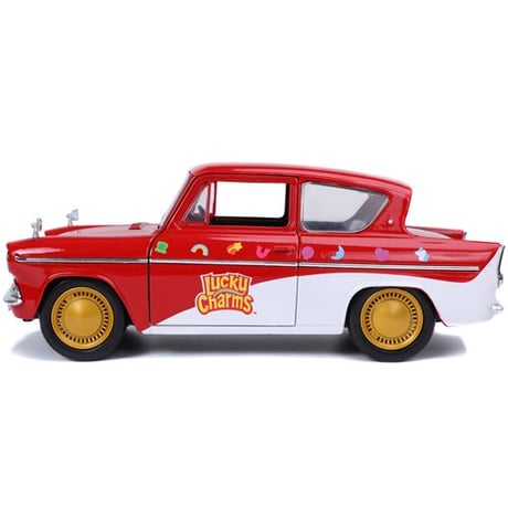 Jada Toys ラッキー・チャーム & 1959 フォード アングリア　1/24ダイキャストカー　Lucky Charms LUCKY THE LEPRECHAUN & FORD ANGLIA