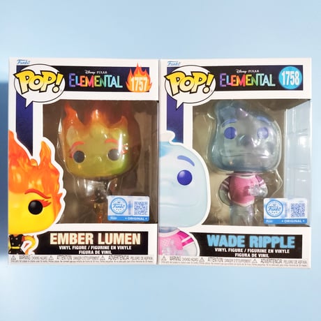 ファンコポップ  ピクサー『マイ・エレメント』 エンバー&ウェイド　Funko Pop!　Pixar Elemental set of 2