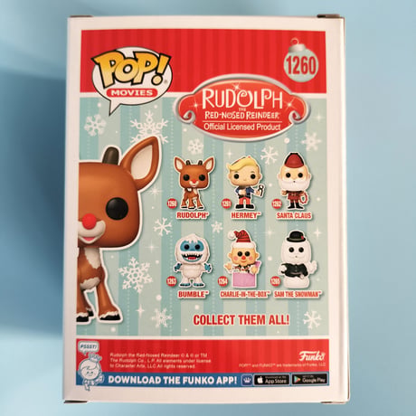 ファンコポップ『ルドルフ 赤鼻のトナカイ』ルドルフ（フロック版）　FUNKO POP The Red-Nosed Reindeer  RUDOLPH　（FLOCKED)