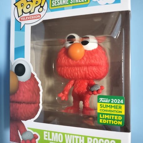 2024 コミコン限定 ファンコポップ　『セサミストリート』エルモ w/ロッコ　FUNKO POP!　Sesame Street　Elmo with Rocco