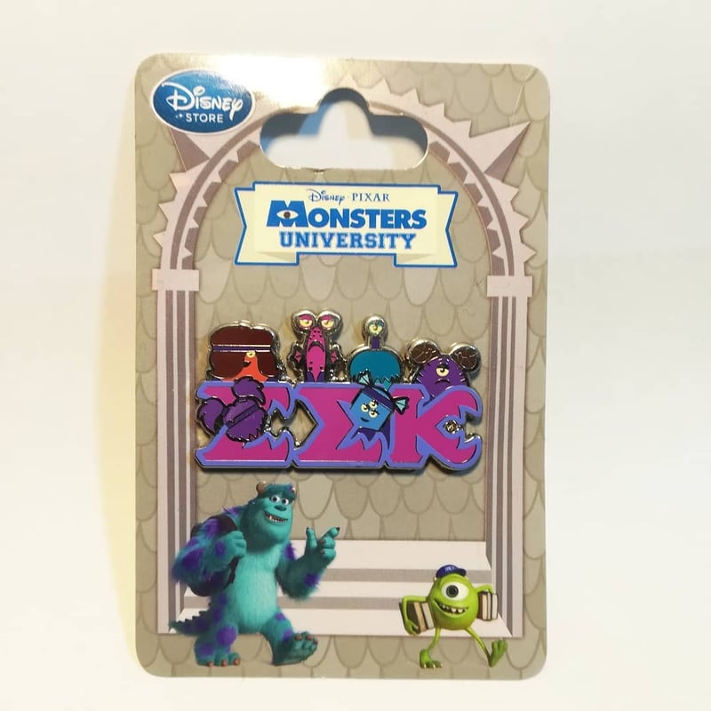 激レア非売品☆ショッピングモールピンバッチ☆PCショップ☆2002 2013年 モンスターズ・ユニバーシティ エナメル製 ピンバッジ