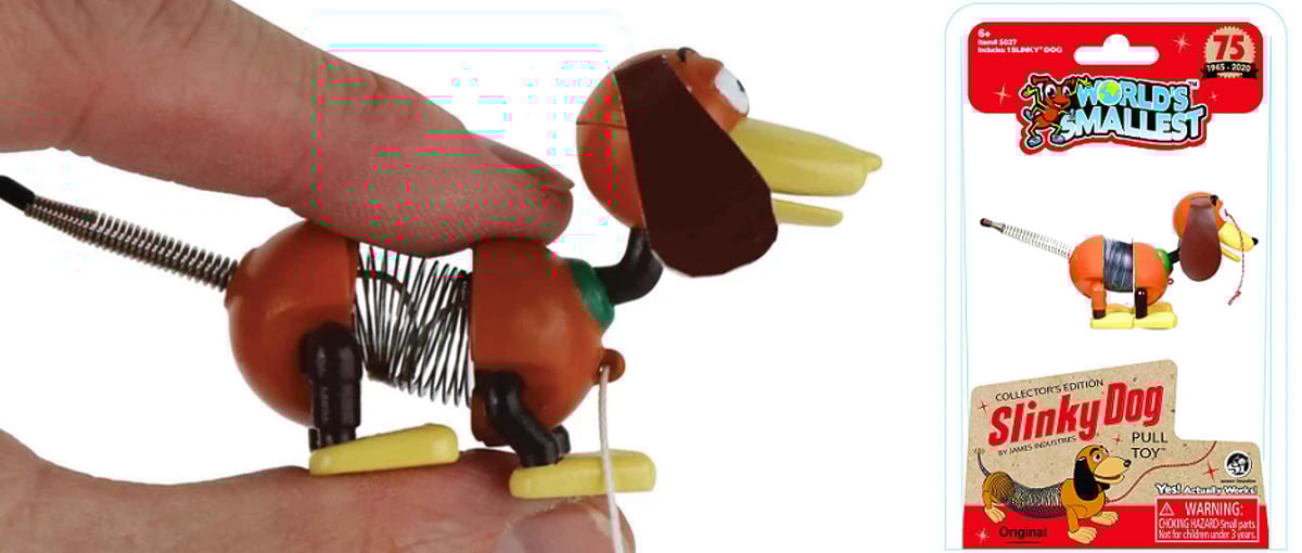 トイストーリーに登場の実在トイの「世界一小さい」版再入荷