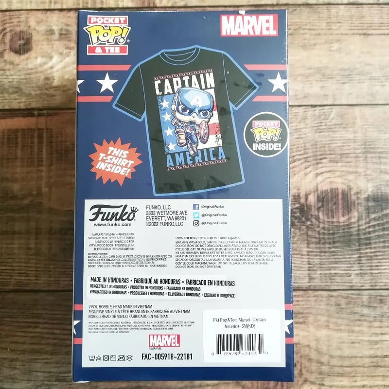 Funko POP! キャプテンアメリカ Tシャツ&フィギュア ターゲット限定 ファンコポップ『アベンジャーズ/エイジオブウルトロン