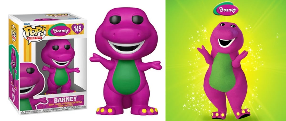 Barney バーニー　⭐︎希少　髪飾り　アメリカ　レトロ　ヴィンテージ　カラフル 懐かしのアメリカ子供番組『バーニー&フレンズ』紫色の T