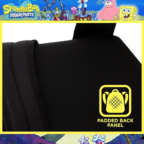 『スポンジボブ』　チェック柄 ビッグフェイス バックパック  SpongeBob SquarePants Checkered Big Face Backpack