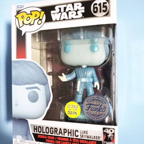 ファンコポップ  「スターウォーズ ジェダイの帰還」ホログラフィック・ルーク・スカイウォーカー　FUNKO  POP! Star Wars  Luke Skywalker