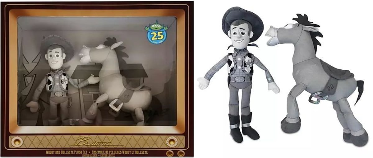 ウッディ＆ブルズアイぬいぐるみセット Disney Pixar Toy Story 25th Anniversary Woody & Bullseye Plush Set