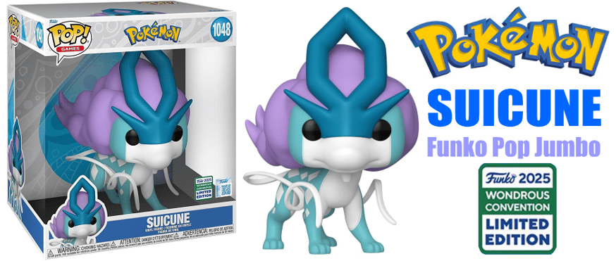 再入荷！》コミコン限定！伝説のポケモン”スイクン”高さ25㎝のジャンボ