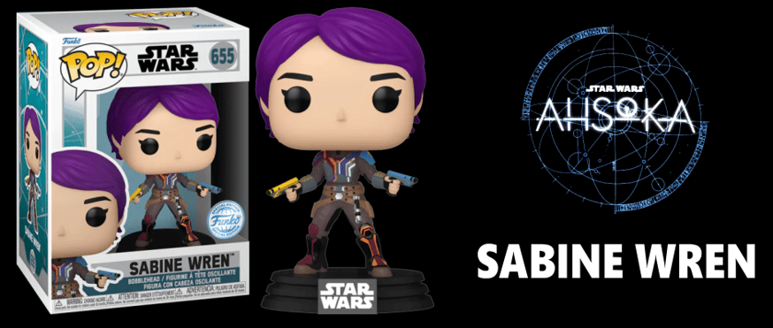STAR WARS サビーヌ・レン サイン入りfunko pop! ファンコ ポップ スター・ウォーズドラマ 『アソーカ』 サビーヌ・レン