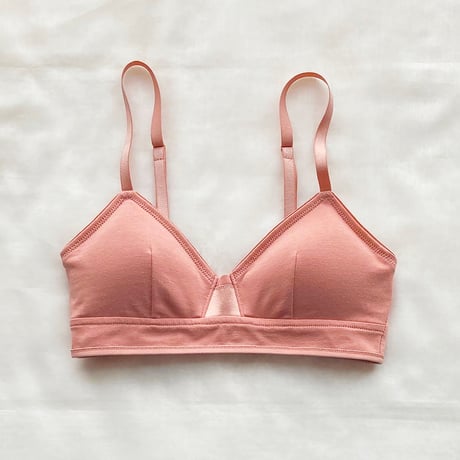 Combed jersey bra