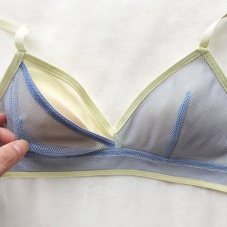 Bi-color net  bra