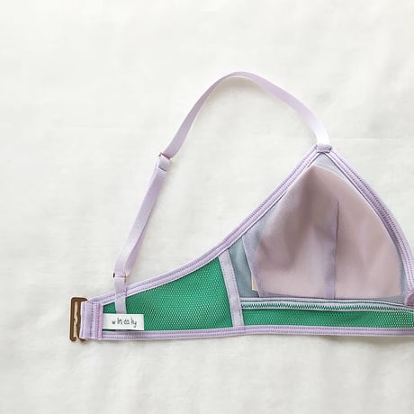 Bi-color net  bra