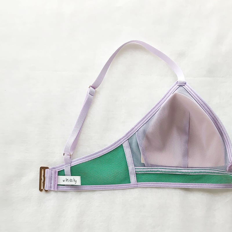 Bi-color net bra | windsky