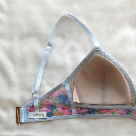 Printed Tulle  bra