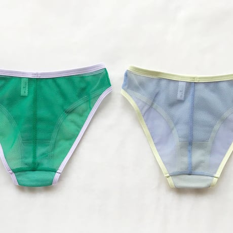 Bi-color net  shorts