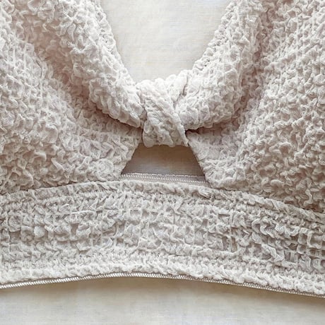 STRETCH SUCKER   ring tie bra