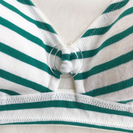Border jersey bra