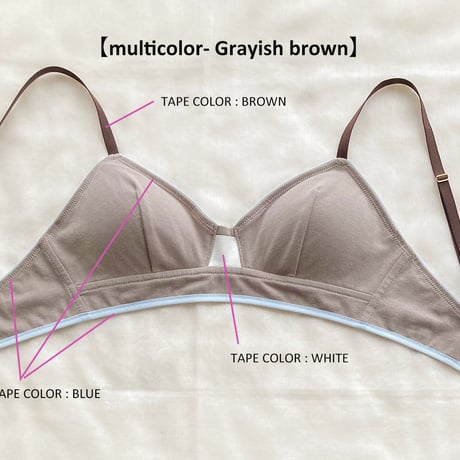 Combed jersey bra - multicolor ver.