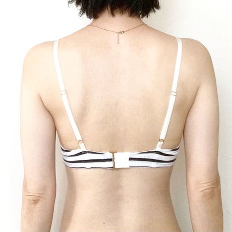 Border jersey bra