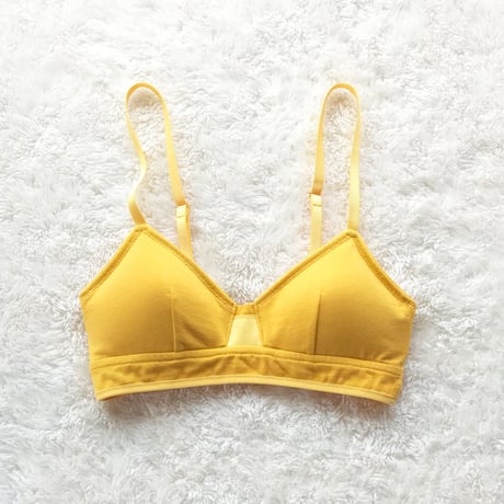 Combed jersey bra