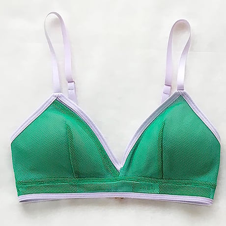 Bi-color net  bra