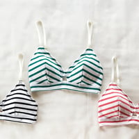 Border jersey bra