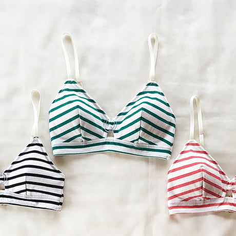 Border jersey bra