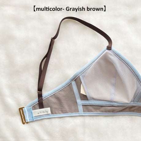 Combed jersey bra - multicolor ver.