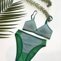 Checked  Seersucker  shorts