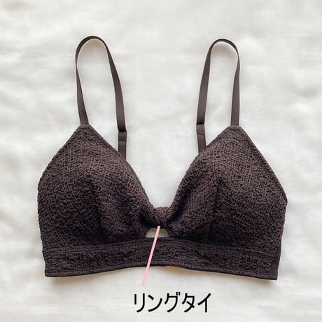 STRETCH SUCKER   ring tie bra