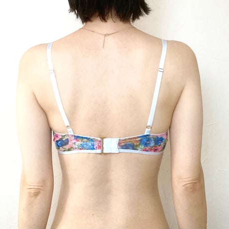 Printed Tulle  bra