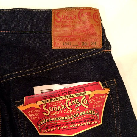 SUGAR CANE シュガーケーン 14.25oz. 1947MODEL TYPE-1 DENIM PANTS デニムパンツ SC41947-421