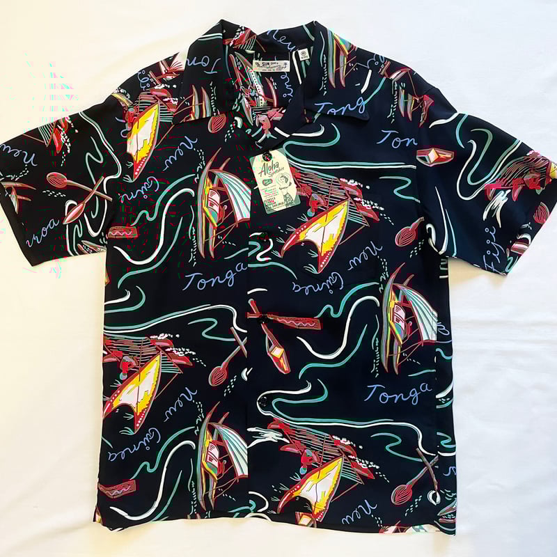 SUN SURF サンサーフ SHORT SLEEVE RAYON ALOHA SHIRT ア
