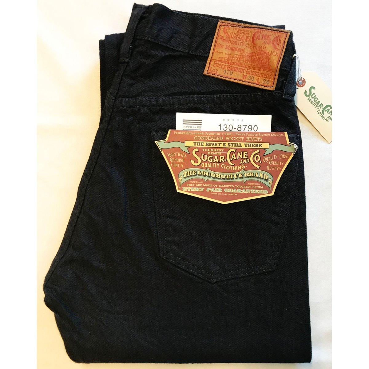 SUGAR CANE シュガーケーン 13oz. 1947MODEL TYPE-3 BLACK
