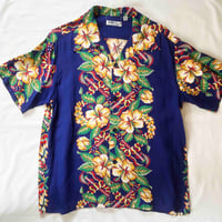 SUN SURF サンサーフ ALOHA SHIRT アロハシャツ『BLESSING GIFT FROM HAWAII SS39212 128.ネイビー