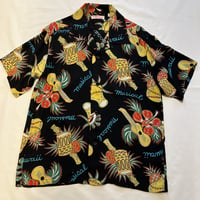 SUN SURF サンサーフ HAWAIIAN SHIRT “HAWAII MUSICAL” アロハシャツ ハワイミュージカル Lot No. SS39018 ブラック