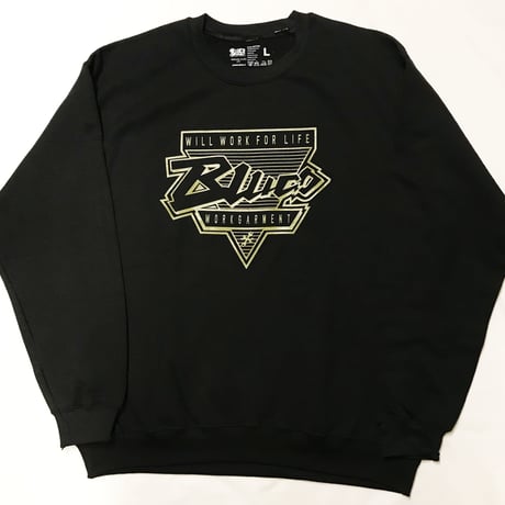 BLUCO ブルコ 『SWEAT SHIRTS スウェットシャツ-TRI- 』 OL-911-022 ブラック