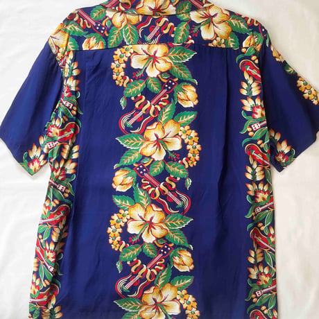 SUN SURF サンサーフ ALOHA SHIRT アロハシャツ『BLESSING GIFT FROM HAWAII SS39212 128.ネイビー