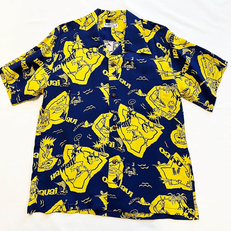 SUN SURF サンサーフ RAYON HAWAIIAN SHIRT “SHOWING HA 