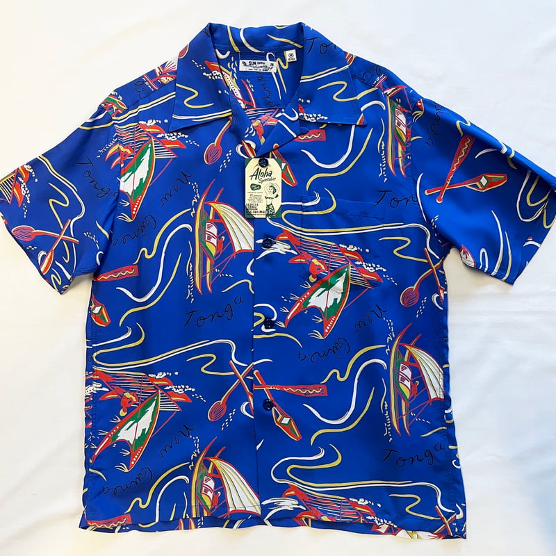 SUN SURF サンサーフ SHORT SLEEVE RAYON ALOHA SHIRT ア