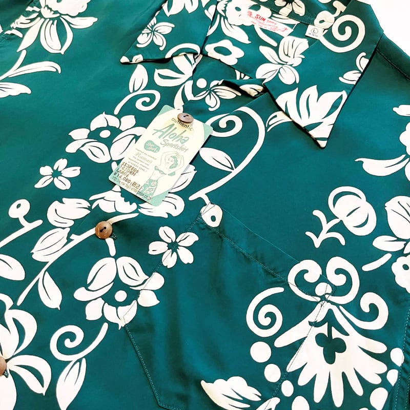 SUN まずう SURF HAWAIIAN SKULL BORDER