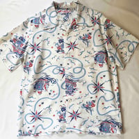 SUN SURF サンサーフ ALOHA SHIRT アロハシャツ “AGE OF DISCOVERY” エージオブディスカバリー SS39429 105.ホワイト
