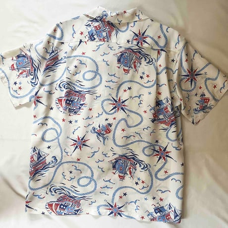 SUN SURF サンサーフ ALOHA SHIRT アロハシャツ “AGE OF DISCOVERY” エージオブディスカバリー SS39429 105.ホワイト