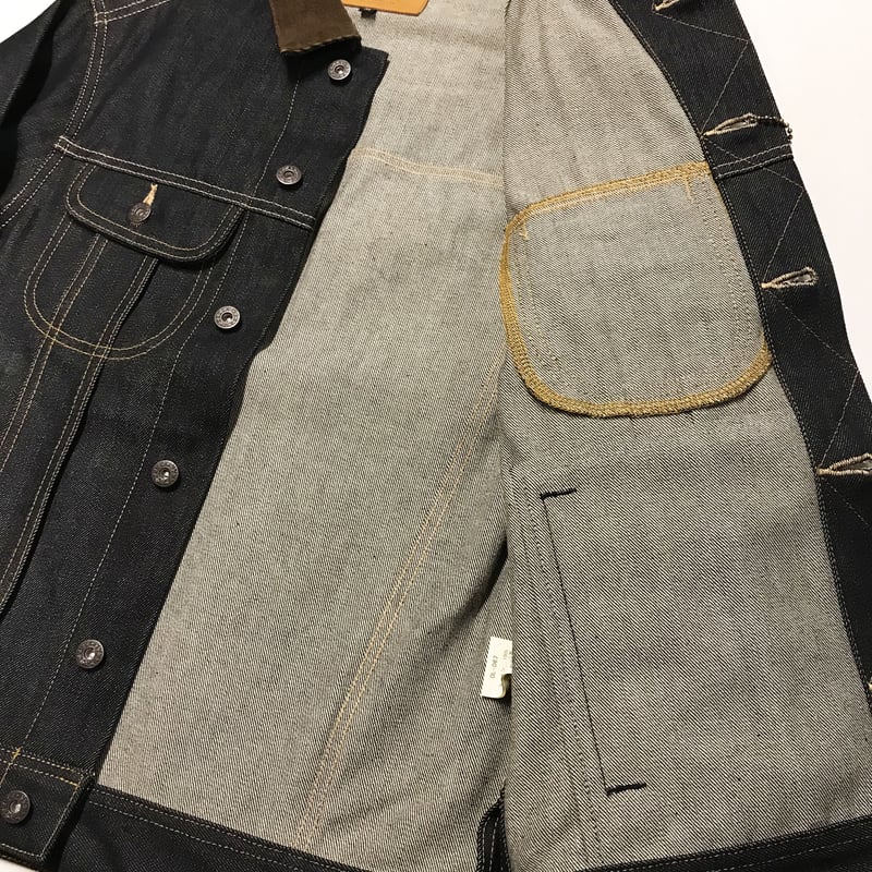 BLUCO ブルコ DENIM TRUCKER JACKET デニムトラッカージャケット O